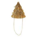 Golden Girl Mini Gold Fringe Party Hats Set (x4)
