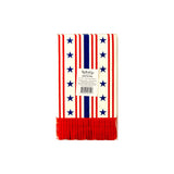 Stars and Stripes Scallop Dinner Napkins (x24)