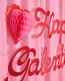 Happy Galentine's Day Glitter Banner