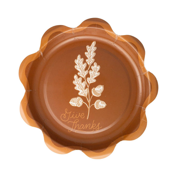 Give Thanks Dessert Paper Plate (x8)