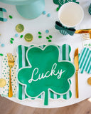 Lucky Shamrock Shaped Plates (x8)