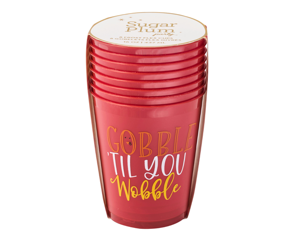 Gobble Till You Wobble Frost Flex Cups 8pk