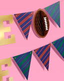 Game Time Honeycomb Football Banner