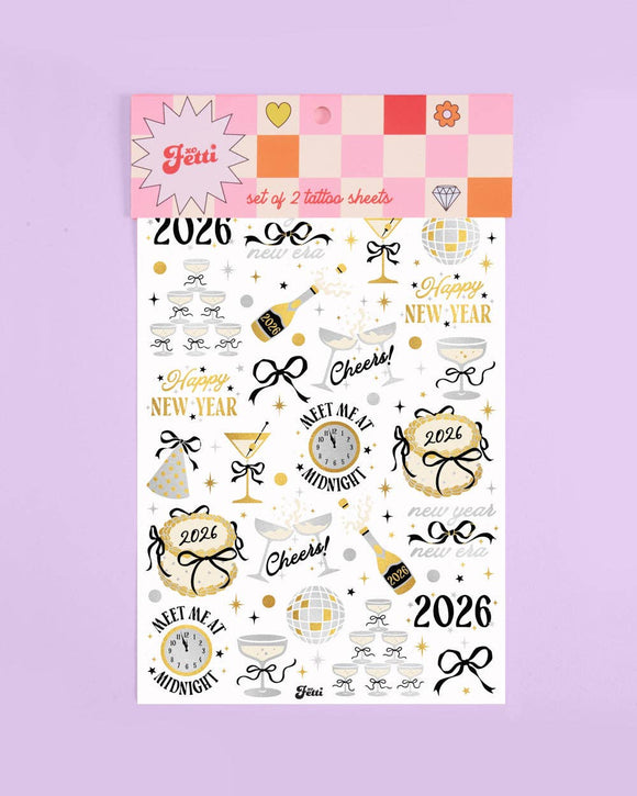 Meet Me At Midnight NYE Tattoos - 40 ct