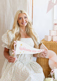 Welcome Little One Pink Felt Pennant Flag
