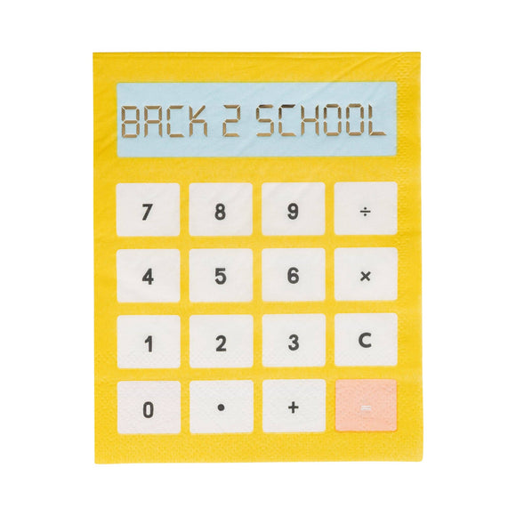 Calculator Paper Guest Napkin (x18)