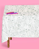 Merry Christmas Coloring Paper Tablecloth