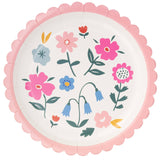 Spring Floral Round 8" Plates (x8)