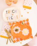 Trick or Treat Word Bubble Shaped Paper Plates (x8)