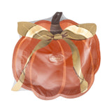 PUMPKIN GOLD FOIL BOW 10" PAPER PLATE (8ct)