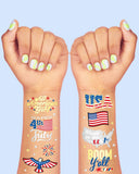 USA 4th of July - Foil Temporary Tattoos (x30)