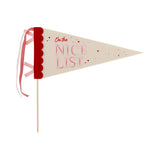 Naughty Nice Felt Pennant Banners- Set of 2