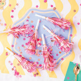 Pop of Pink Confetti Party Blowers (Pack of 6)