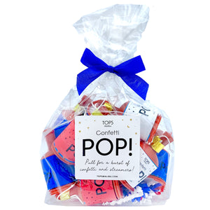 Red, White, & Blue Confetti Poppers (includes 12 Poppers)