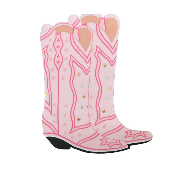 Cowgirl Boot Napkins (x8)