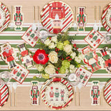 Nutcracker Christmas Wavy Paper Salad Plate (x8)