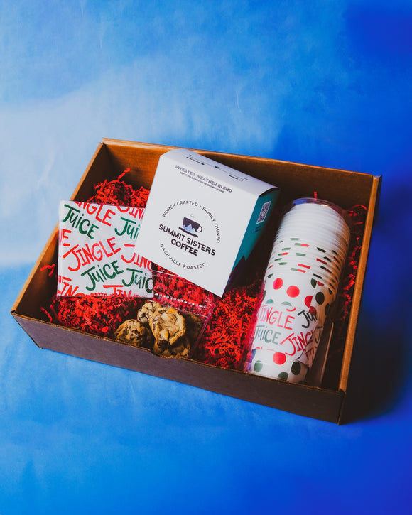 Jingle Juice Coffee & Cookie Gift Set