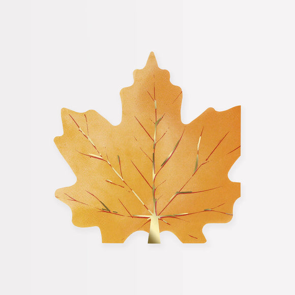 Maple Leaf Shaped Napkins (x16)