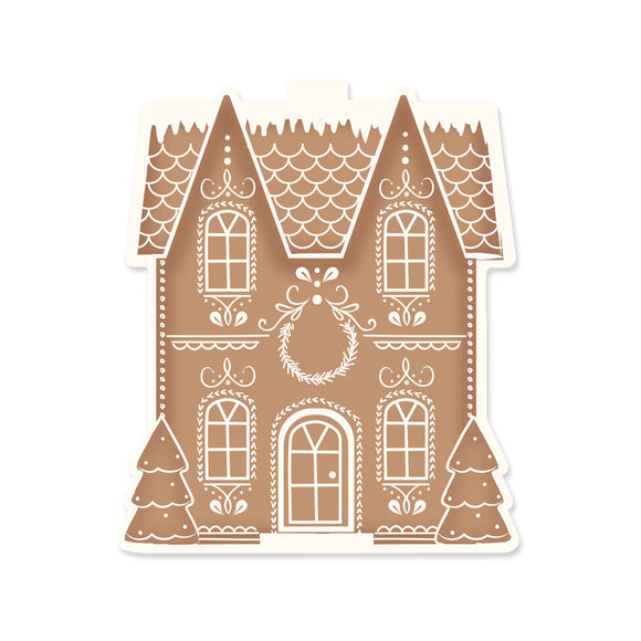 Gingerbread Mansion Bamboo Tray