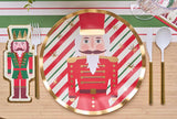 Wavy Dinner Plate Nutcracker Christmas (x8)