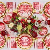 Christmas Village Wavy Paper Side Plate (x8)