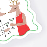 Mr. & Mrs. Reindeer Napkins (x16)