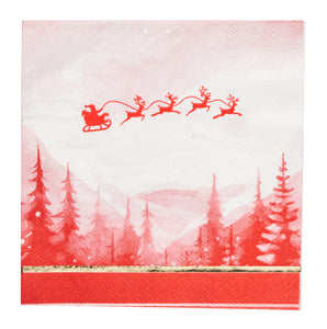 Christmas Village Paper Cocktail Napkins (x20)