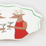 Mr. & Mrs. Reindeer Plates (x8)