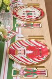 Wavy Dinner Plate Nutcracker Christmas (x8)