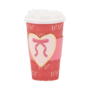 Heart with Bow To-Go Cups (x8) PRE-ORDER