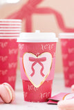 Heart with Bow To-Go Cups (x8) PRE-ORDER