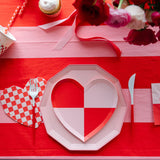 Check Mate Heart Shaped Plates (x8)