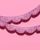 Tickled Pink Scalloped Fringe Banner (5ft)