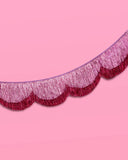 Tickled Pink Scalloped Fringe Banner (5ft)