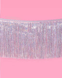 Silver Iridescent Shimmer Fringe Banner (5ft)