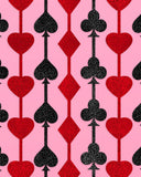 Queen of Hearts Foil Curtains (x2)