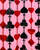 Queen of Hearts Foil Curtains (x2)