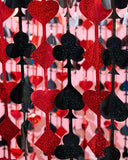 Queen of Hearts Foil Curtains (x2)