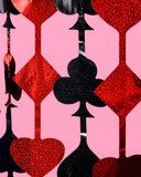 Queen of Hearts Foil Curtains (x2)