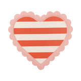 Scalloped Striped Heart Tray