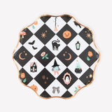 Patchwork Halloween Side Plates (x 8)
