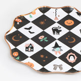 Patchwork Halloween Side Plates (x 8)