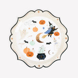 Ornate Edge Halloween Paper Side Plates (x8)