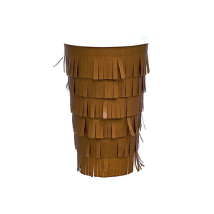 Brown Fringe Cups (x8)