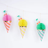 Honeycomb Ice Cream Garland