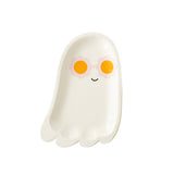 Whimsical Sunny Ghost Shaped Plates (x8)