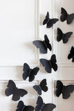Mystical Bag of Black Glitter Butterflies