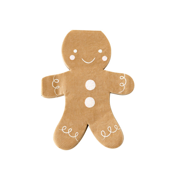 Gingerbread Man Napkin (x24)