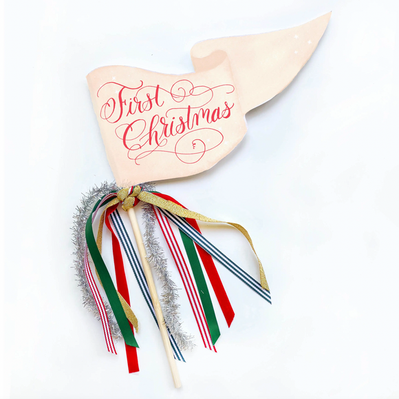 First Christmas Party Pennant Flag
