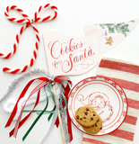 Cookies For Santa Party Pennant Flag
